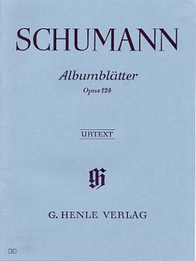Illustration schumann feuilles d'album op. 124