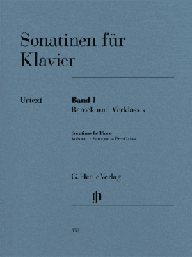 Illustration de SONATINES POUR PIANO - Vol 1 : baroque et pré-classique