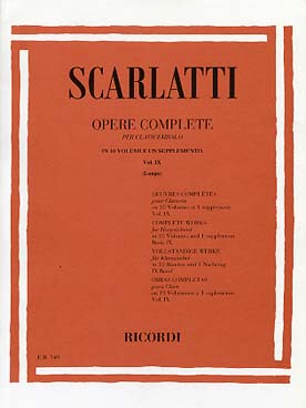 Illustration de Œuvres complètes pour clavecin - Vol. 9 : Sonates L 401 à L 450