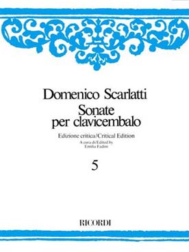 Illustration de Sonates pour clavecin (édition Fadini) - Vol. 5