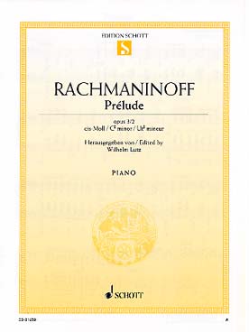 Illustration de Prélude op. 3 N° 2 en do # m - éd. Schott