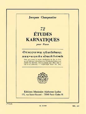 Illustration de Études karnatiques - 1er cycle