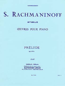 Illustration de Prélude op. 3 N° 2 en do # m    