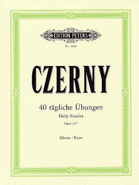 Illustration czerny op. 337 40 exercices journaliers
