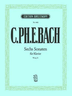 Illustration bach cpe recueil 1 : sonates wq 55/1-6