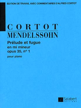 Illustration de Prélude et fugue op. 35 N° 1 en mi m (édition Cortot)