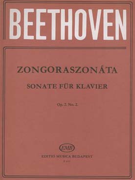 Illustration beethoven sonate  2 op. 2/2 en la maj
