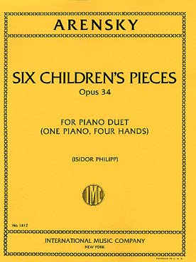 Illustration arensky children's pieces op. 34 (6)