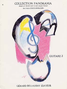 Illustration de PANORAMA (coll. d'œuvres contemporaines) - Guitare 2 (facile) : Bourrel - Tzeng - Brotons - Bondon - Blanquer
