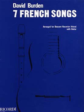 Illustration de 7 Chansons françaises (flûte à bec soprano)