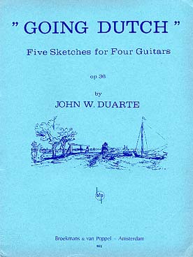 Illustration de Going dutch : 5 pièces faciles pour 4 guitares