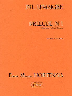 Illustration de Prélude N° 1 en hommage à Debussy