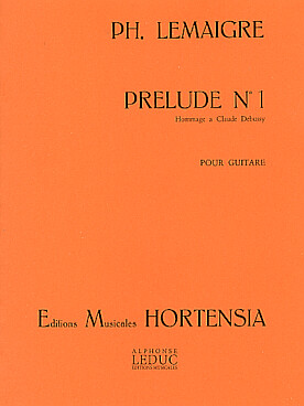 Illustration de Prélude N° 1 en hommage à Debussy