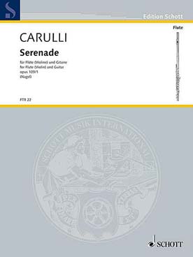 Illustration carulli serenade op. 109 n° 1