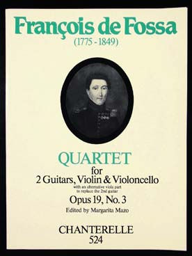 Illustration de Quatuor op. 19 N° 3 pour 2 guitares (ou alto et guitare), violon et violoncelle