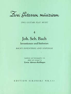 Illustration de Inventions à 2 et 3 voix (Schwarz- Reiflingen)
