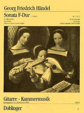 Illustration haendel sonate op. 1/11 en fa maj