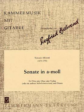 Illustration de Sonate en la m (tr. Behrend)