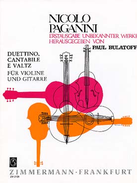 Illustration paganini cantabile et valse/duettino