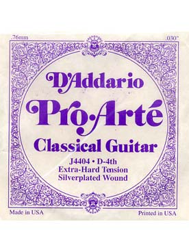 Illustration de CORDES D'ADDARIO J 44 (très fort tirant) - 4e (ré)