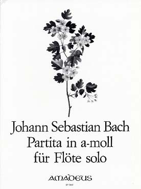 Illustration bach js partita bwv 1013 en la min