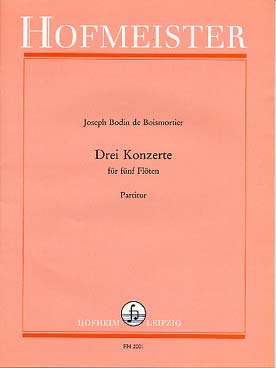 Illustration de Concertos op. 15 pour 5 flûtes - N° 1 à 3 : conducteur