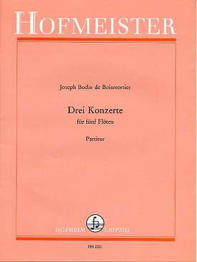 Illustration de Concertos op. 15 pour 5 flûtes - N° 1 à 3 : conducteur