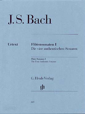 Illustration de Sonates flûte et clavecin (éd. Henle) - Vol. 1 : BWV 1034 en mi m, 1035 en mi M, 1030 en si m, 1032 en la M