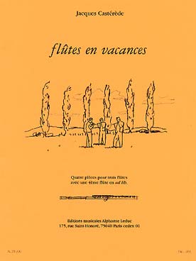 Illustration de Flûtes en vacances (4 flûtes, la 4e ad libitum, C + P)