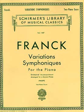 Illustration de Variations symphoniques pour piano et orchestre, réd. 2 pianos