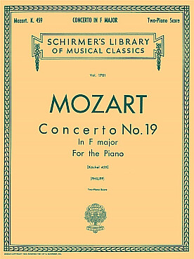 Illustration de Concerto N° 19 K 459 en fa M