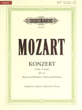 Illustration de Concerto N° 13 K 415 en do M