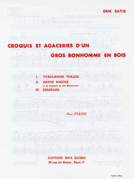 Illustration de Croquis et agaceries d'un gros bonhomme en bois