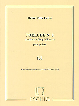Illustration de 5 Préludes (tr. J. V. Brandao d'après les 5 préludes pour guitare) - N° 3 en la m