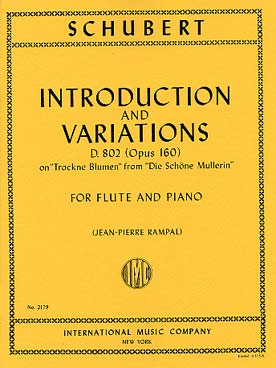 Illustration de Variations op. 160 D 802 sur le lied "Trockne Blumen" de "La Belle meunière"