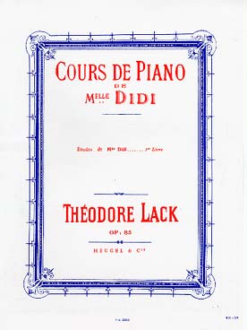 Illustration lack cours piano mlle didi etudes vol.1