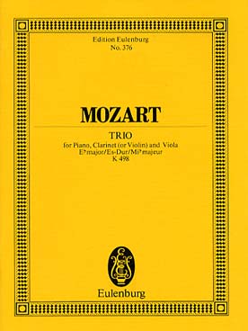 Illustration de Trio K 498 en mi b M "Les quilles" pour clarinette ou violon, alto et piano