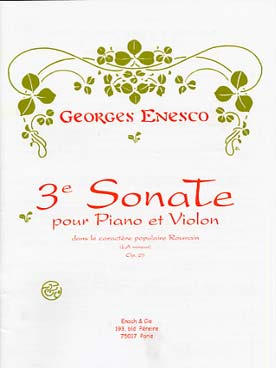 Illustration enesco sonate n° 3 op. 25 (carac roumain