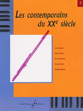 Illustration de Les CONTEMPORAINS écrivent pour les instruments à vent (coll. Oubradous) - La Flûte Vol. 2 : Jolivet, Tomasi, Wissmer...