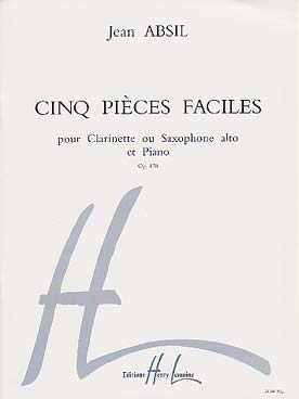 Illustration de 5 Pièces faciles (clarinette ou saxo)