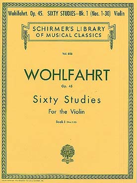 Illustration de 60 Études op. 45 - Vol. 1 : éd. Shirmer