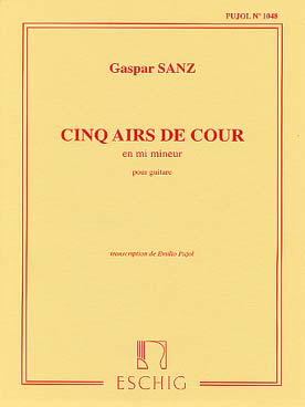 Illustration de 5 Airs de cour en mi m (tr. Pujol)