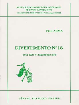 Illustration arma divertimento n° 18 flute / sax alto