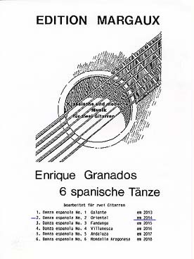 Illustration granados danza espanola n° 2 : oriental