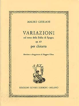 Illustration de Variations sur les "Folies d'Espagne" op. 45 - éd. Zerboni