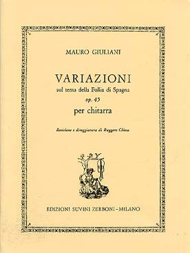 Illustration de Variations sur les "Folies d'Espagne" op. 45 - éd. Zerboni