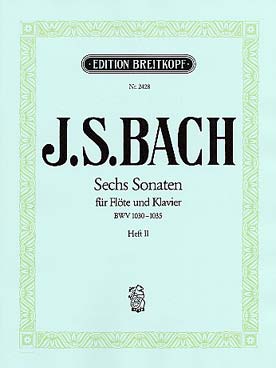 Illustration de Sonates flûte et clavecin (Breitkopf) - Vol. 2 : BWV 1033 à 1035