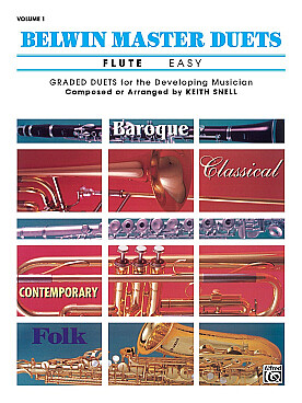 Illustration belwin master duets easy vol. 1 flute