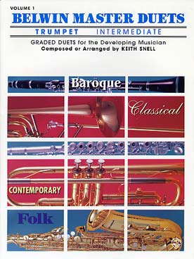 Illustration de BELWIN MASTER DUETS Intermediate - Vol. 1