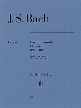 Illustration bach js partita bwv 1013 en la min